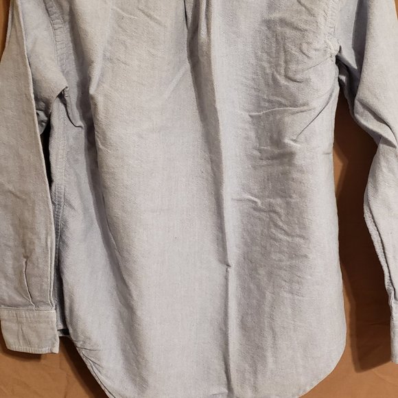 Ralph Lauren, Blue button-down dress shirt, long sleeve, Size 12 - Picture 9 of 15